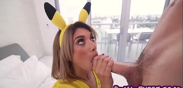  Pokemon cosplay bitch Giselle Ambrosio fucked deep in her tight pussy